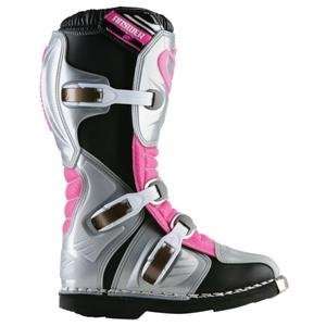 Answer Racing Womens MX Boots   10/Pink/Black/Silver Automotive