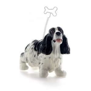  English Cocker Spaniel Hand Crafted Picture Holder   White 