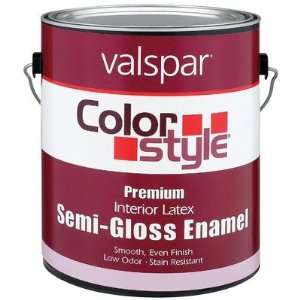   White ColorStyle Interior Latex Semi Gloss Enamel Paint [Set of 4