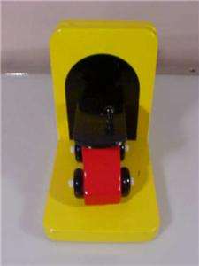 WOODEN TRAIN ENGINE BOOKENDS PRIMARY COLORS CHILDS ROOM DECOR NR 
