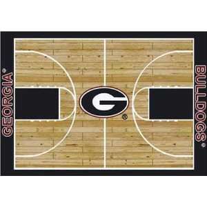  NCAA Home Court Rug   Georgia Bulldogs