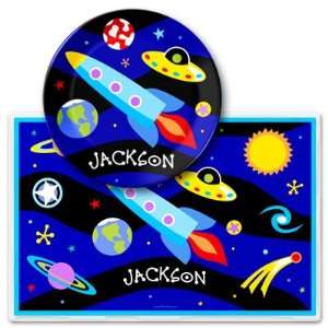  Out Of This World Personalized Meal Time Plate Set