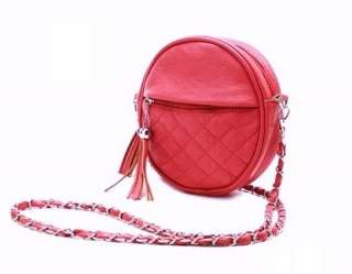   STYLE PU Faux Leather Fashion Circle Round shoulder Bag Handbag E45