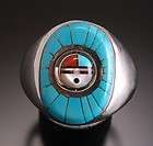 Zuni Sunface Ring ~ reversible mens ring ~ by Zuni artist Don Dewa 