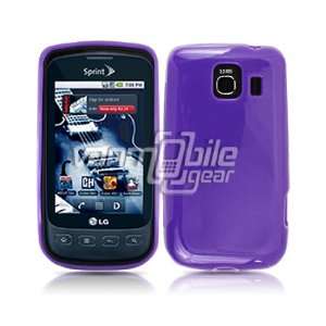 Purple Premium 1 Pc TPU Hard Rubber Crystal Silicone Gel Case 