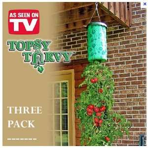  Topsy Turvy Upside Down Tomato Planter (3 Pack) Patio 