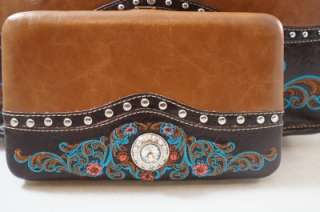 DG Sunglasses+Western Montana West Emroidery Flower Concho Handbag 