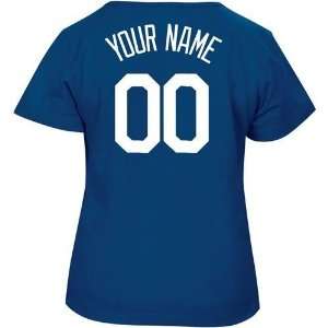  Kansas City Royals Womens Custom Name and Number T Shirt 