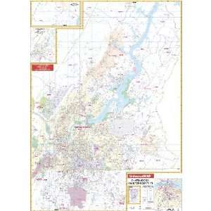   & Hamilton County TN 5th Edition Wall Map Railed