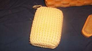 Wood Basket Sponge Candle Nail Brush Bathroom mail hold  
