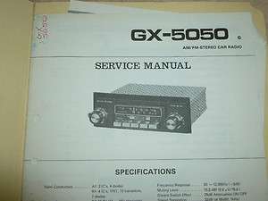 PIONEER Car AM/FM Stereo Radio GX 5050 Original paper SERVICE MANUAL 
