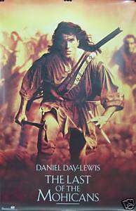 Last Of The Mohicans 23x35 Movie Poster 1992 Daniel Day Lewis  