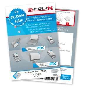  2 x atFoliX FX Clear Invisible screen protector for Symbol 