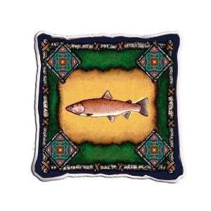  Fish Lodge Pillow   17 x 17 Pillow