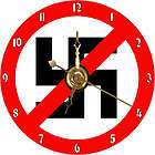 brand new anti nazi symbol flag cd clock 