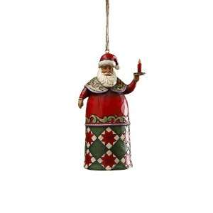 Jim Shore Heartwood Creek Santa with Candle Hanging 