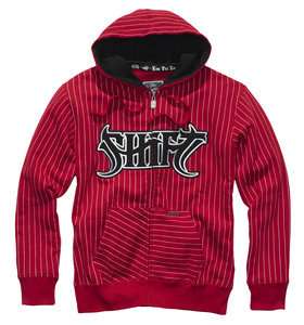 Shift Racing Suicidal Zip Hoody Red Large LG L  