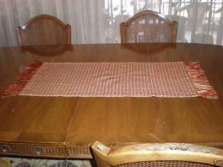 HANDMADE CROSSTICH TABLE RUNNER GREEK RED HAND MADE  