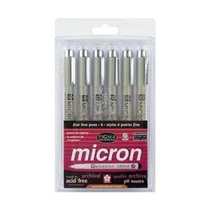   Micron Pen Set Assorted Sizes 6/Pkg by Sakura Arts, Crafts & Sewing