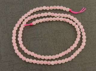 4mm Natural Stone Rose Quartz Round Loose Beads 15  