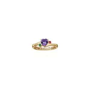   Daughter Simulated Birthstone Ring (3 Stones) family jewelry Jewelry