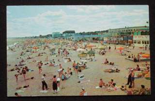 1965 Beach and Bathers Boardwalk Old Orchard Beach ME  