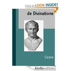 de Divinatione (LATIN) (Latin Edition) Cicero  Kindle 