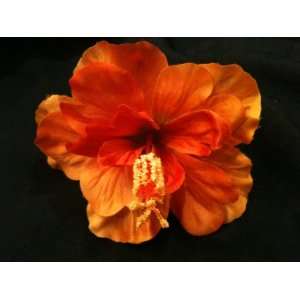   Orange) Real Look Large Tropical Hibiscus Hair Clip. 