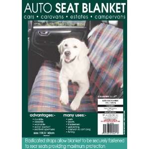 Auto Seat Blanket (Red / Green /Blue Check Pattern) [Kitchen & Home]