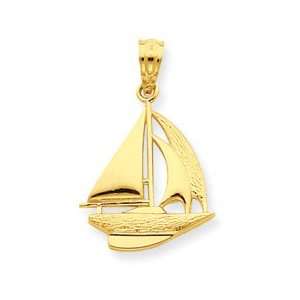  14k Sailboat Pendant Jewelry