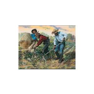 Slaves Hoeing Cotton    Print 