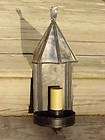 SUPER Vintage Electric Fireplace Sconce TIN, MICA SHADE