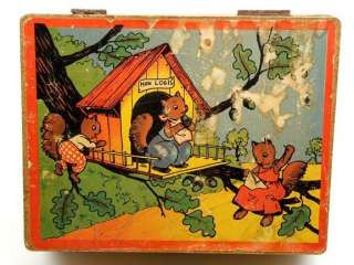 Vintage Childs Wood Multi Picture Puzzle in Storage Box Colorful 