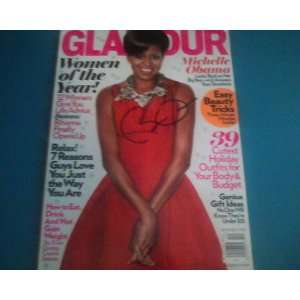  (One Of A Kind) Autographed Glamour Magazine Mag December 
