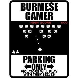 com New  Burmese Gamer   Parking Only ( Invaders Tribute   80S Game 
