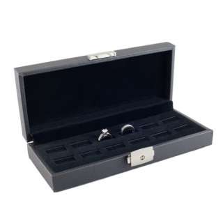 BRAND NEW HIGH QUALITY WIDE SLOT 12 RING TRAY CASE