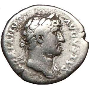  HADRIAN 124AD Rare Authentic Silver Ancient Roman Coin 