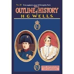 Vintage Art Outline of History by HG Wells, No. 20 The 