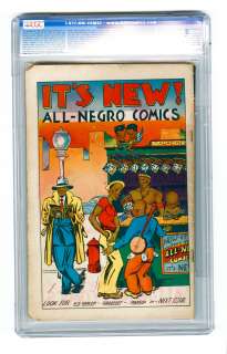 All Negro Comics #1 CGC 1.8 Ultra Scarce Classic Cover Golden Age 