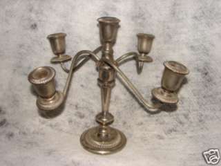 BEAUTIFUL Antique Silver Silverplate Candelabra ~ 12 x 15 inches