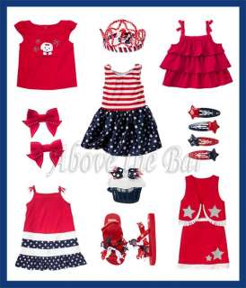 NWT Gymboree 4th of July Pageant Dress Tiara Cowgirl Costume Top Bows 