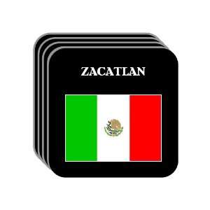  Mexico   ZACATLAN Set of 4 Mini Mousepad Coasters 