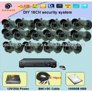  diy complete 16ch cctv camera kit with 1tb hdd Camera 