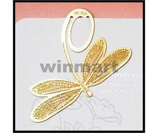 Metal Golden Bookmark Clip Engraved Design Bookmarks  