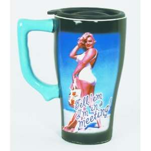  Marilyn in a Meeting Travel Mug by Spoontiques