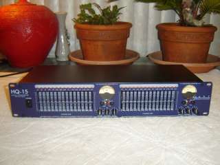 ART HQ 15, Dual 15 Band Graphic Equalizer with FDC Rack  