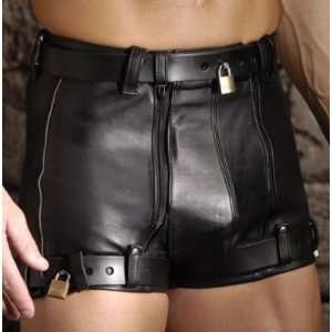  Strict Leather Chastity Shorts