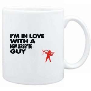  Mug White  I AM IN LOVE WITH A New Jerseyite GUY  Usa 