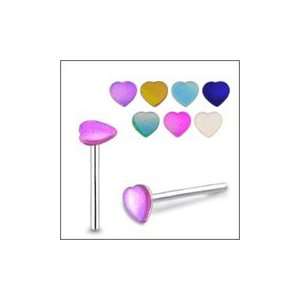   Shaped Synthetic Shell Straight Nose Pin Piercing Jewelry Jewelry