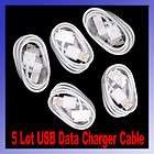 5x USB Data Sync Charger Cable Cord for Apple iPod Touch iPhone 4G 4S 